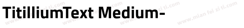 TitilliumText Medium字体转换